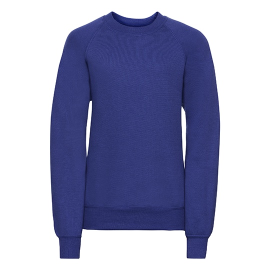 Bluza Klasyczna Czesana Bawelna Poliester Z762K - Bright Royal