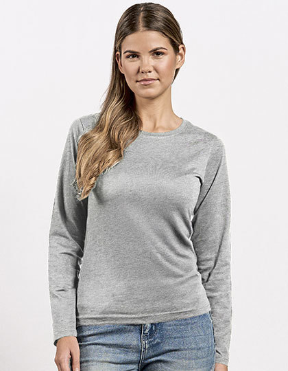 Koszulka Damska Klasyczna Bawelniana E4098 - Sports Grey (Heather)