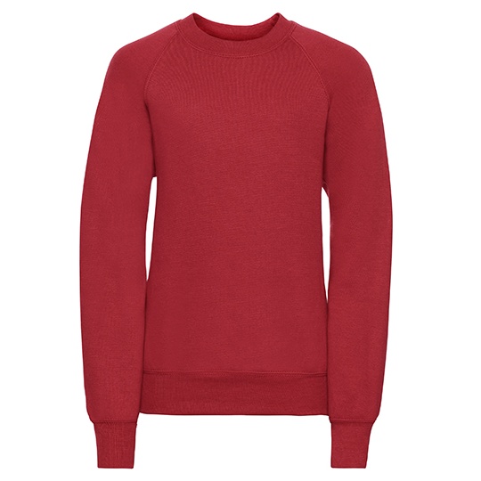 Bluza Klasyczna Czesana Bawelna Poliester Z762K - Bright Red