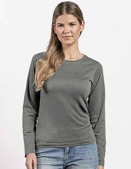 Koszulka Damska Klasyczna Bawelniana E4098 - Steel Gray