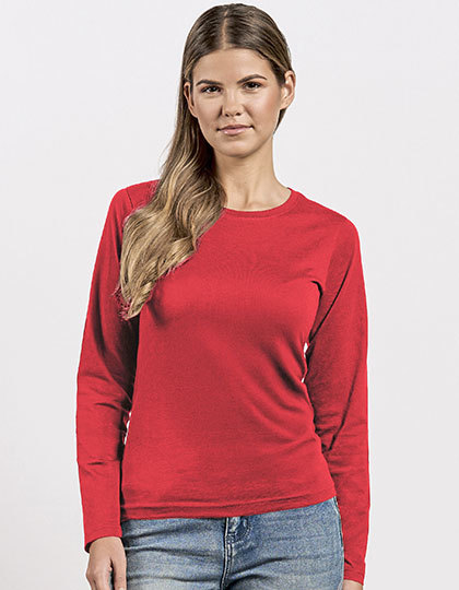 Koszulka Damska Klasyczna Bawelniana E4098 - Fire Red