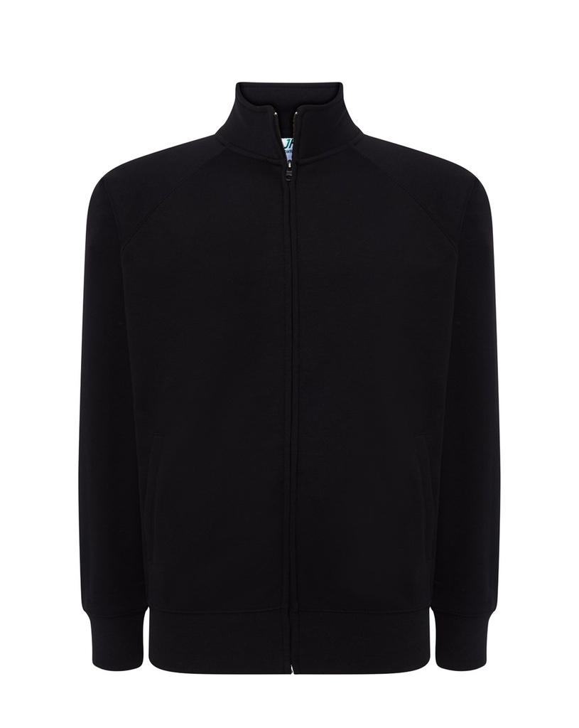 Bluza Rozpinana Poliester Bawelna JHK401 - Black