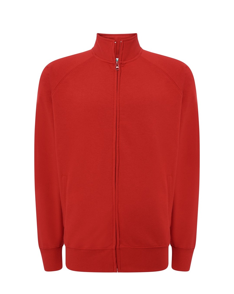 Bluza Rozpinana Poliester Bawelna JHK401 - Red