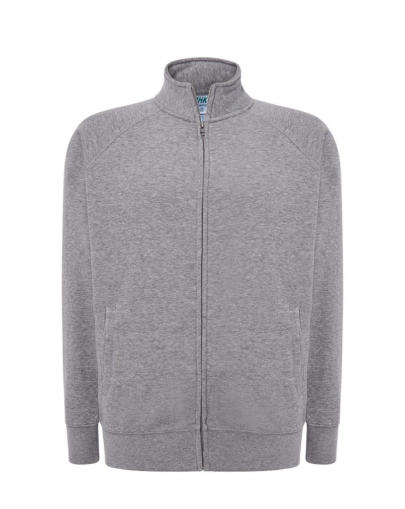 Bluza Rozpinana Poliester Bawelna JHK401 - Grey Melange