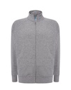 Bluza Rozpinana Poliester Bawelna JHK401 - Grey Melange
