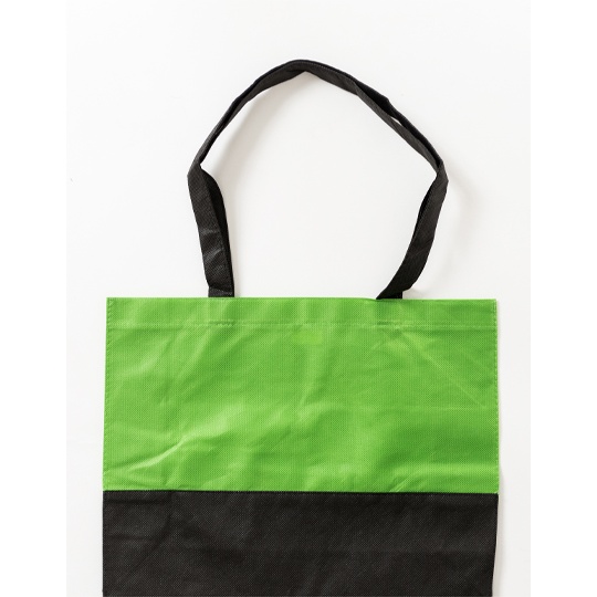 Torba Na Zakupy Dwukolorowa Polipropylen XT22 - Light Green & Black