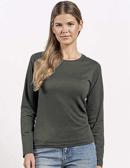 Koszulka Damska Klasyczna Bawelniana E4098 - Charcoal (Solid)