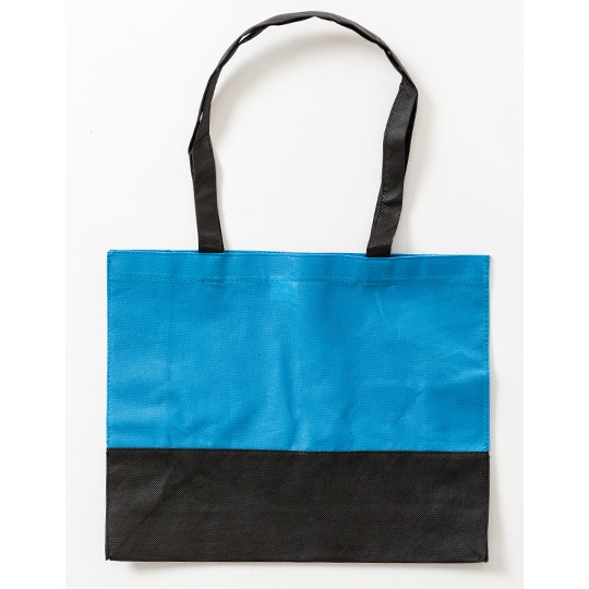 Torba Na Zakupy Dwukolorowa Polipropylen XT22 - Light Blue & Black