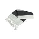 Ręcznik Hamam Bawełniany AR058 - White & Black
