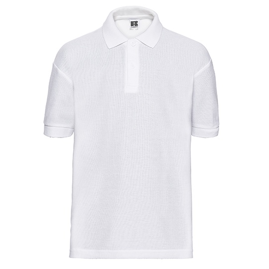 Koszulka Polo Dziecieca Klasyczna Pika Poliester Bawelna Z539K - White