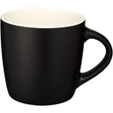 Kubek ceramiczny Riviera 100476 - Czarno-biały