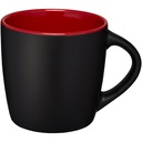Kubek ceramiczny Riviera 100476 - Czarno-czerwony