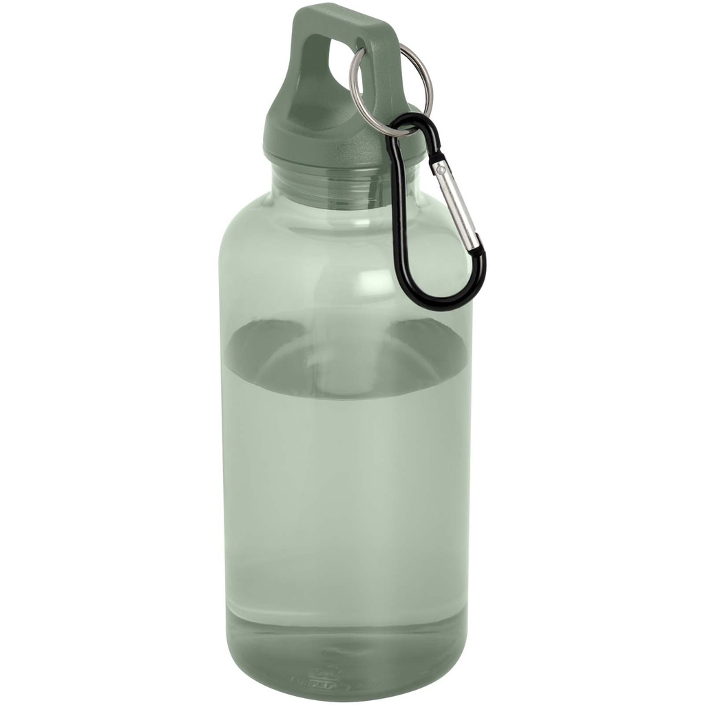 Oregon butelka na wodę o pojemności 400 ml z karabińczykiem wykonana z tworzyw sztucznych pochodzących z recyklingu z certyfi 100778 - Melanż zielony