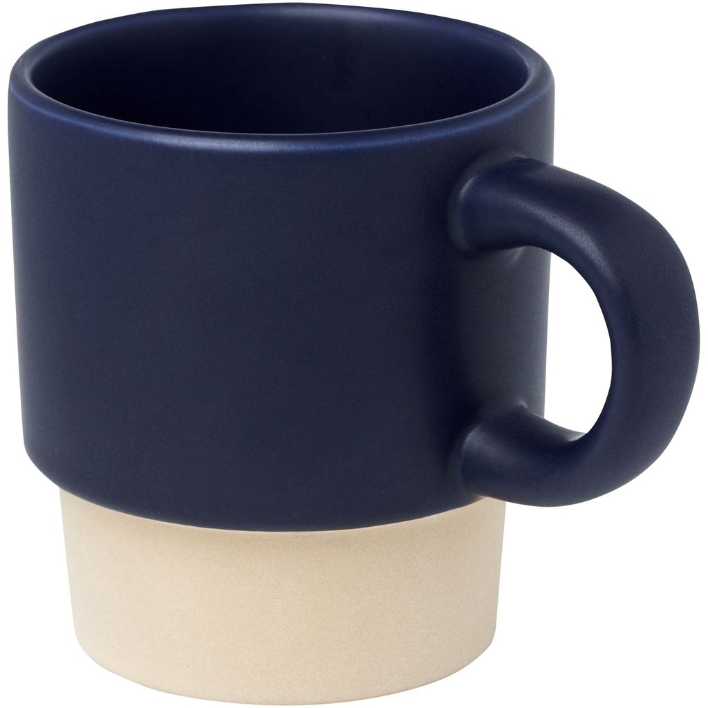 Olympia kubek do espresso z glinianym dnem, z możliwością układania w stosy, 130 ml 100805 - Granatowy