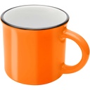 Bari kubek ceramiczny o pojemności 240 ml z błyszczącym wykończeniem 100844 - Pomarańczowy