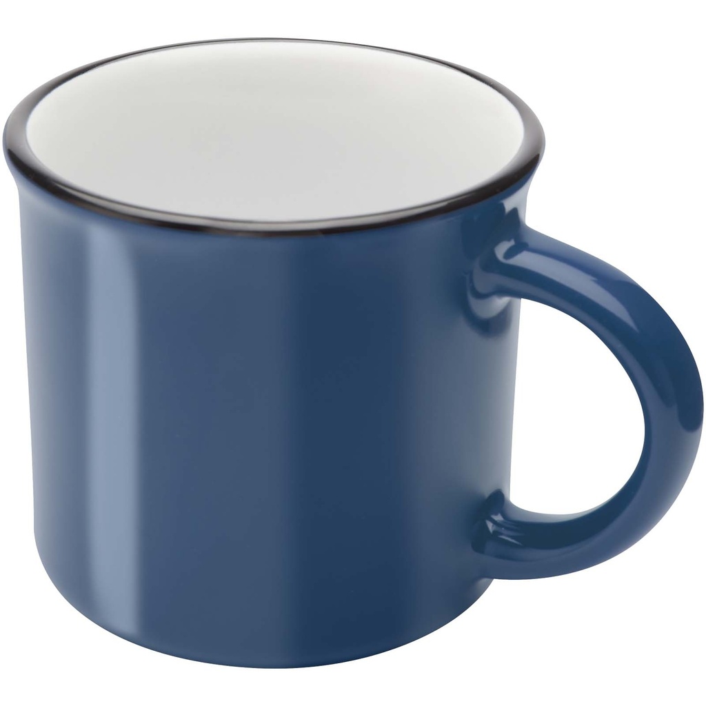 Bari kubek ceramiczny o pojemności 240 ml z błyszczącym wykończeniem 100844 - Oceaniczny niebieski