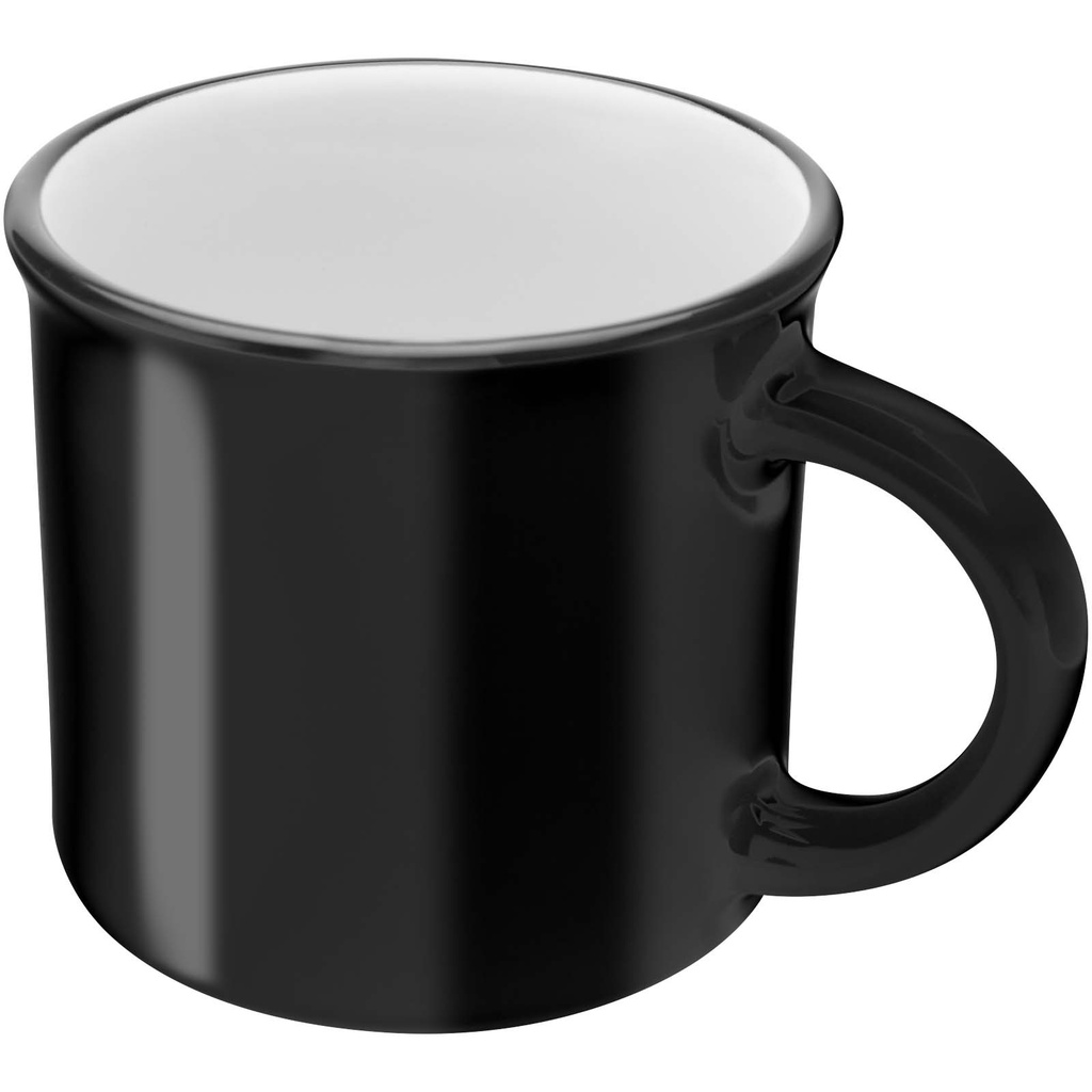 Bari kubek ceramiczny o pojemności 240 ml z błyszczącym wykończeniem 100844 - Czarny