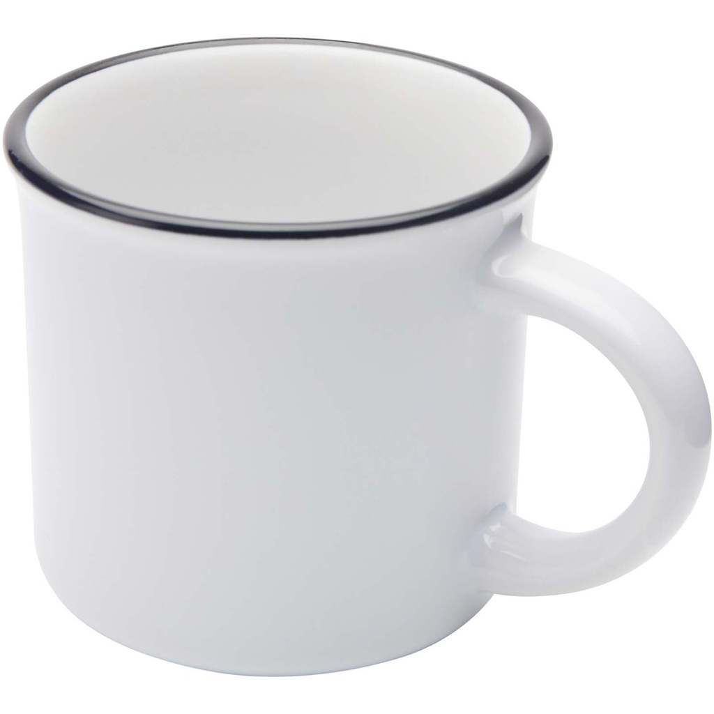 Bari kubek ceramiczny z nadrukiem sublimacyjnym o pojemności 240 ml 100845 - Biały