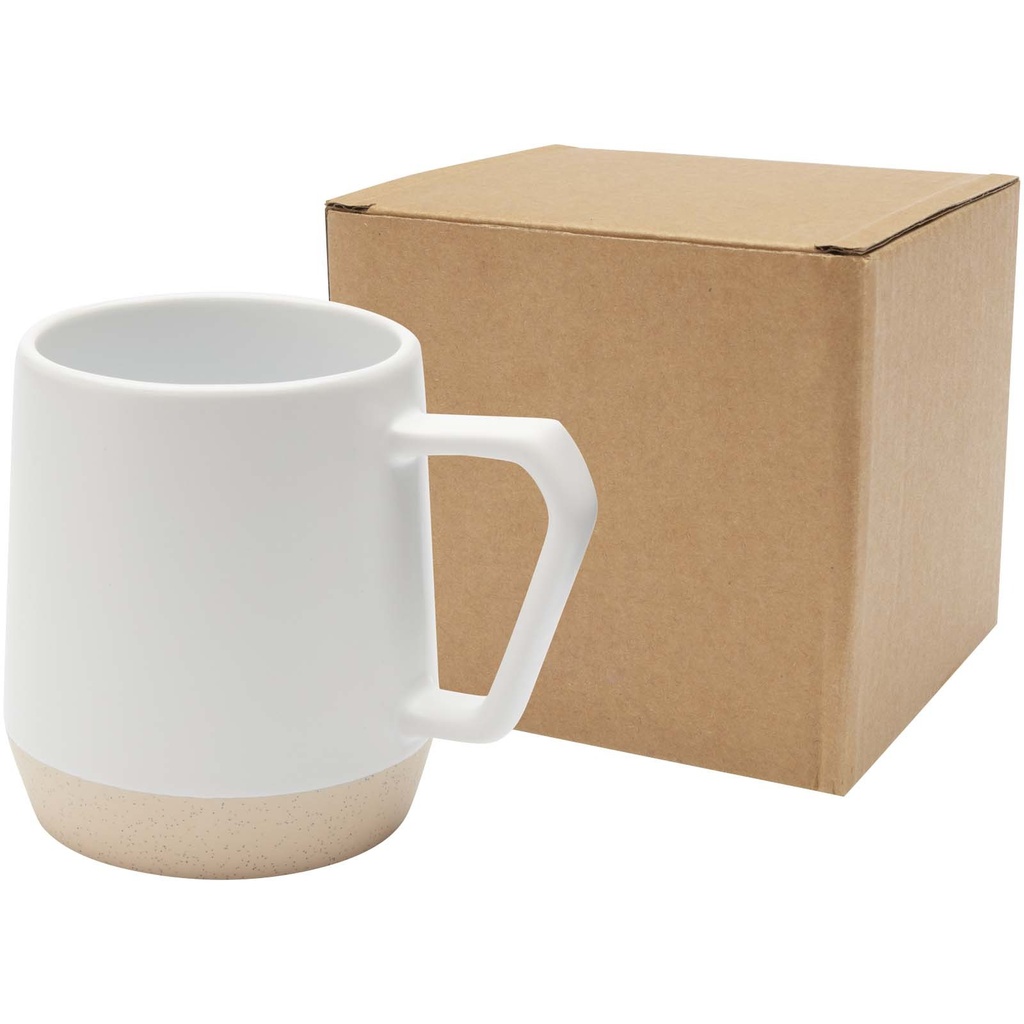 Dolce kubek ceramiczny o pojemności 300 ml z matowym wykończeniem 100855 - Biały