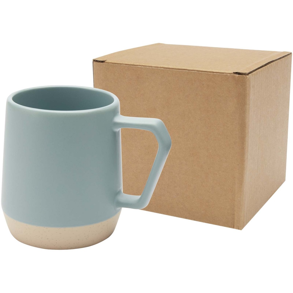 Dolce kubek ceramiczny o pojemności 300 ml z matowym wykończeniem 100855 - Rafowy niebieski