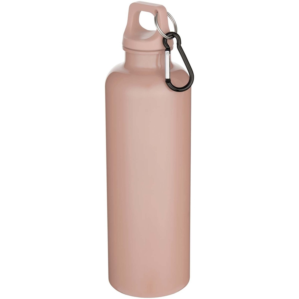 Oregon butelka na wodę o pojemności 750 ml z w jednolitym kolorze z karabińczykiem, wykonana z tworzyw sztucznych pochodzącyc 100878 - Przygaszony róż