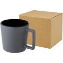 Cali Kubek ceramiczny o pojemności 370 ml z matowym wykończeniem 100900 - Czarno-matowy szary