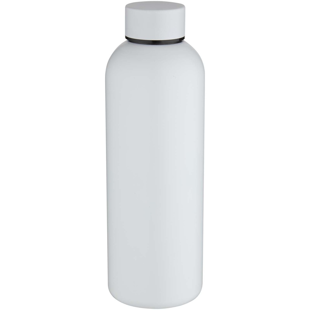 Spring jednościenna butelka na wodę o pojemności 750 ml wykonana ze stali nierdzewnej z recyklingu z certyfikatem RCS 100920 - Biały