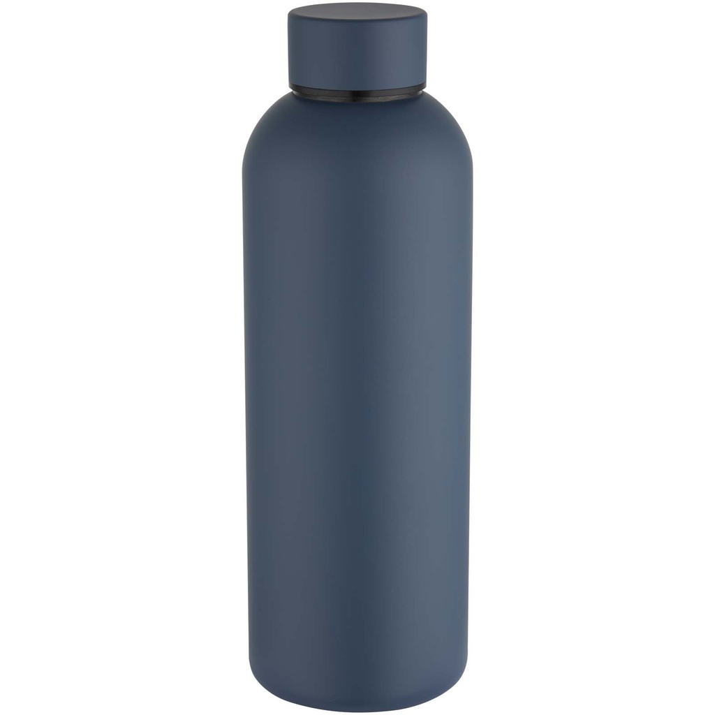 Spring jednościenna butelka na wodę o pojemności 750 ml wykonana ze stali nierdzewnej z recyklingu z certyfikatem RCS 100920 - Szaroniebieski
