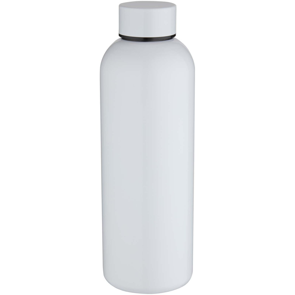 Spring jednościenna butelka na wodę o pojemności 750 ml do nadruku sublimacyjnego, wykonana ze stali nierdzewnej z recyklingu 100921 - Biały