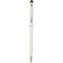 Ore aluminium ballpoint pen with stylus (blue ink) 106256 - Biały