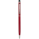 Ore aluminium ballpoint pen with stylus (blue ink) 106256 - Czerwony