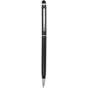 Ore aluminium ballpoint pen with stylus (blue ink) 106256 - Czarny