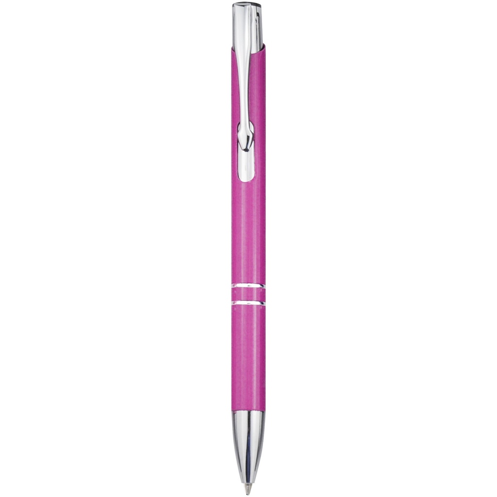 Moneta długopis z aluminium z recyklingu 107822 - Magenta
