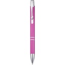 Moneta długopis z aluminium z recyklingu 107984 - Magenta
