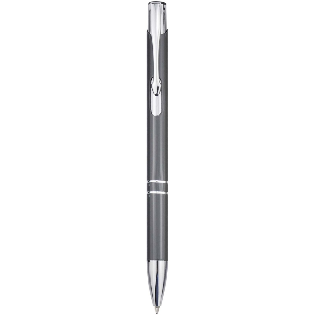Moneta długopis z aluminium z recyklingu 107984 - Szary