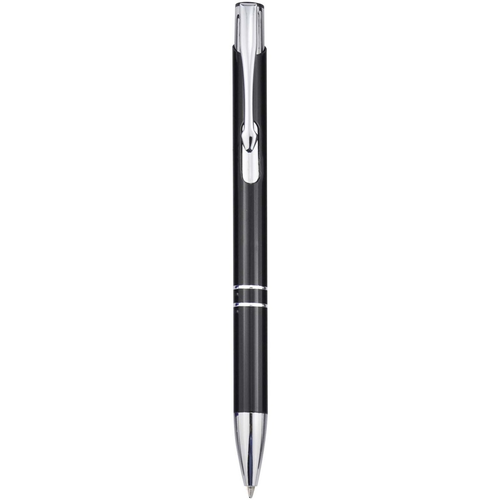 Moneta długopis z aluminium z recyklingu 107984 - Czarny