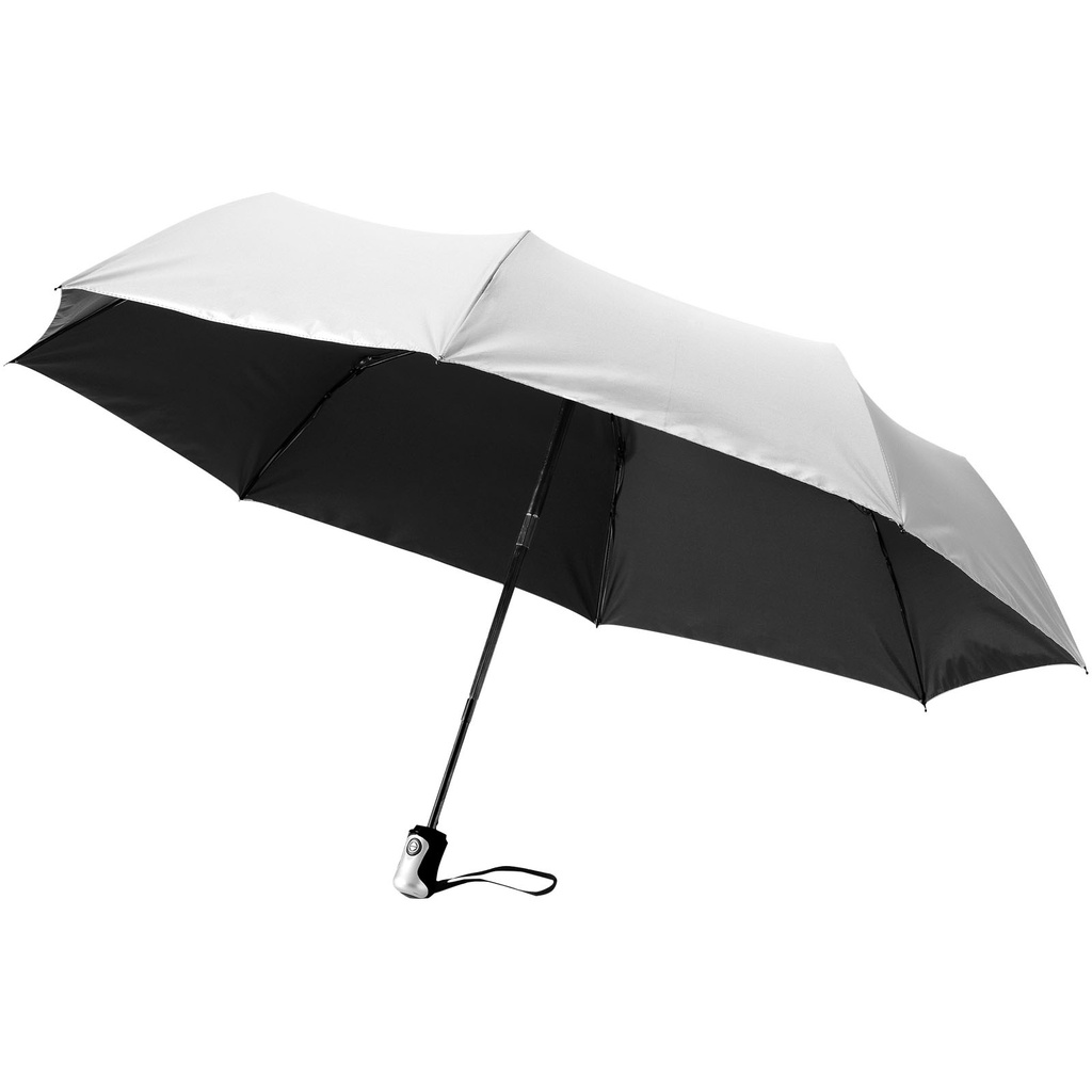 Automatyczny parasol składany 21,5" Alex 109016 - Srebrno-czarny