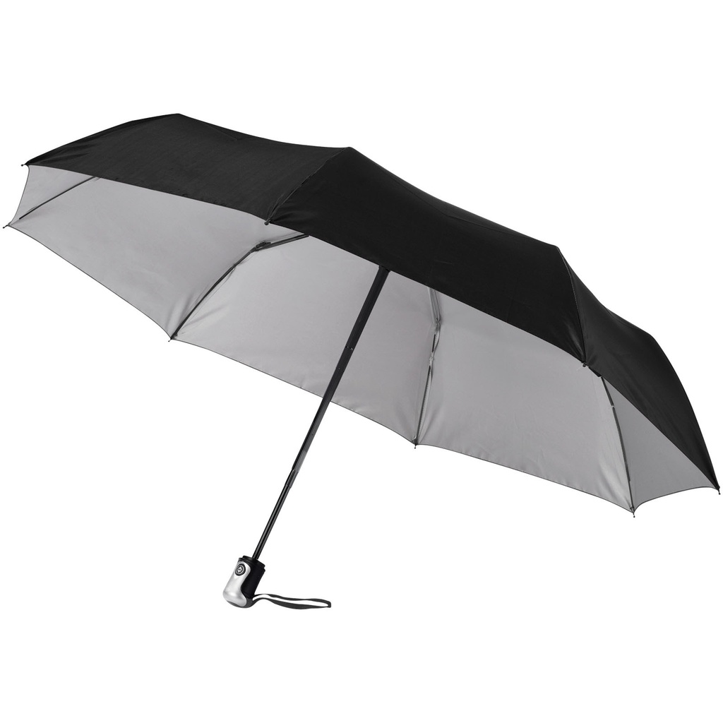 Automatyczny parasol składany 21,5" Alex 109016 - Czarno-srebrny