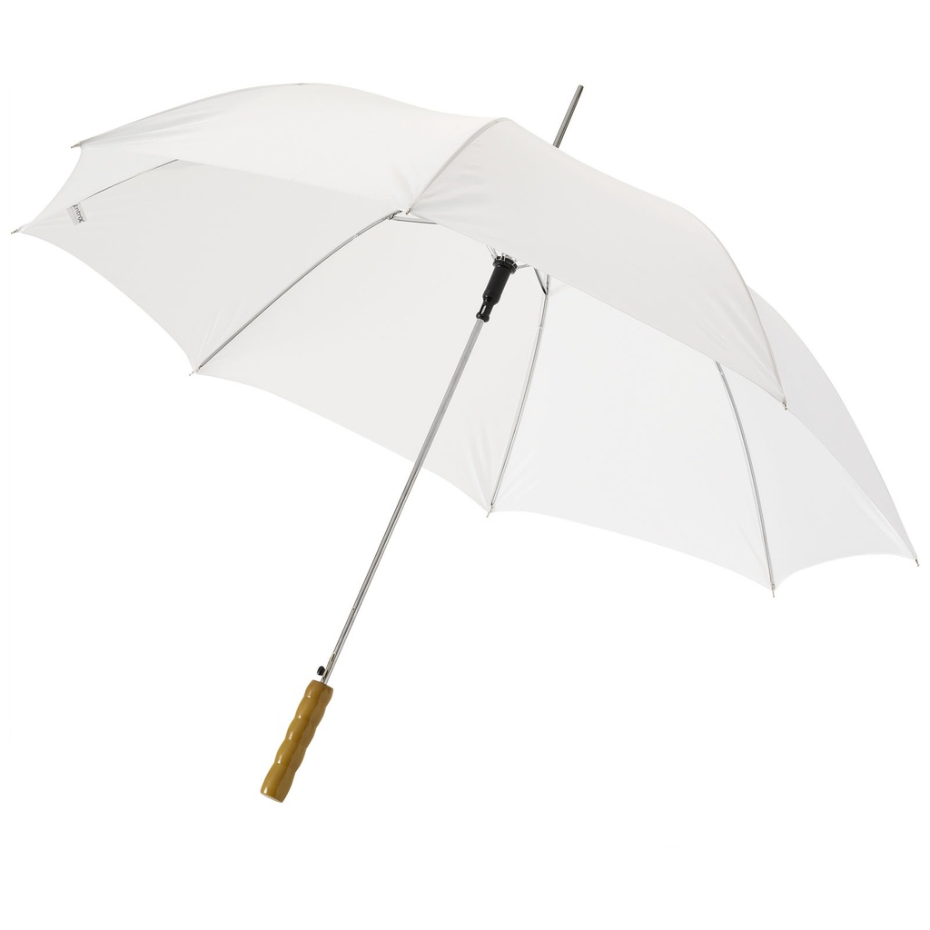 Parasol automatyczny Lisa 23'' z drewnianą rączką 109017 - Biały