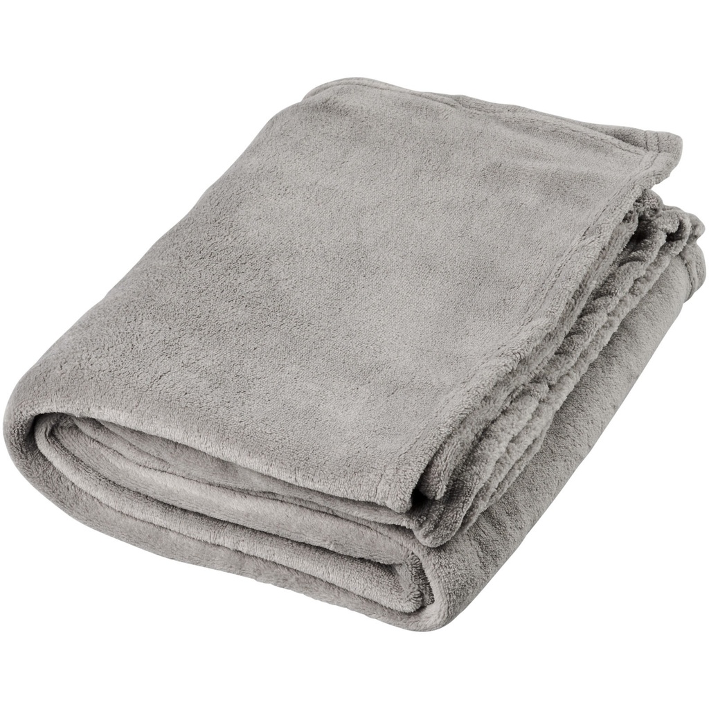Koc z miękkiego polaru koralowego Bay 112810 - Szary