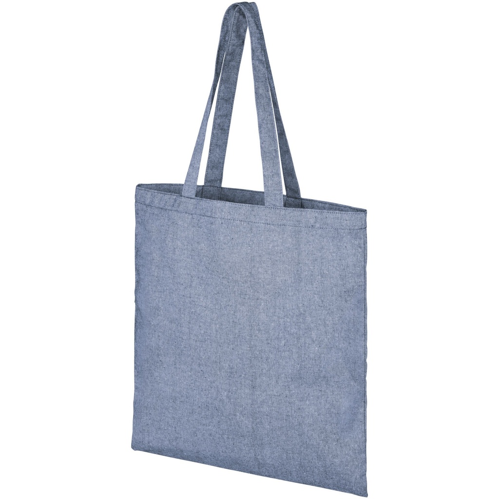 Torba na zakupy z recyklingu o gramaturze 210 g/m² Pheebs 120521 - Melanż niebieski