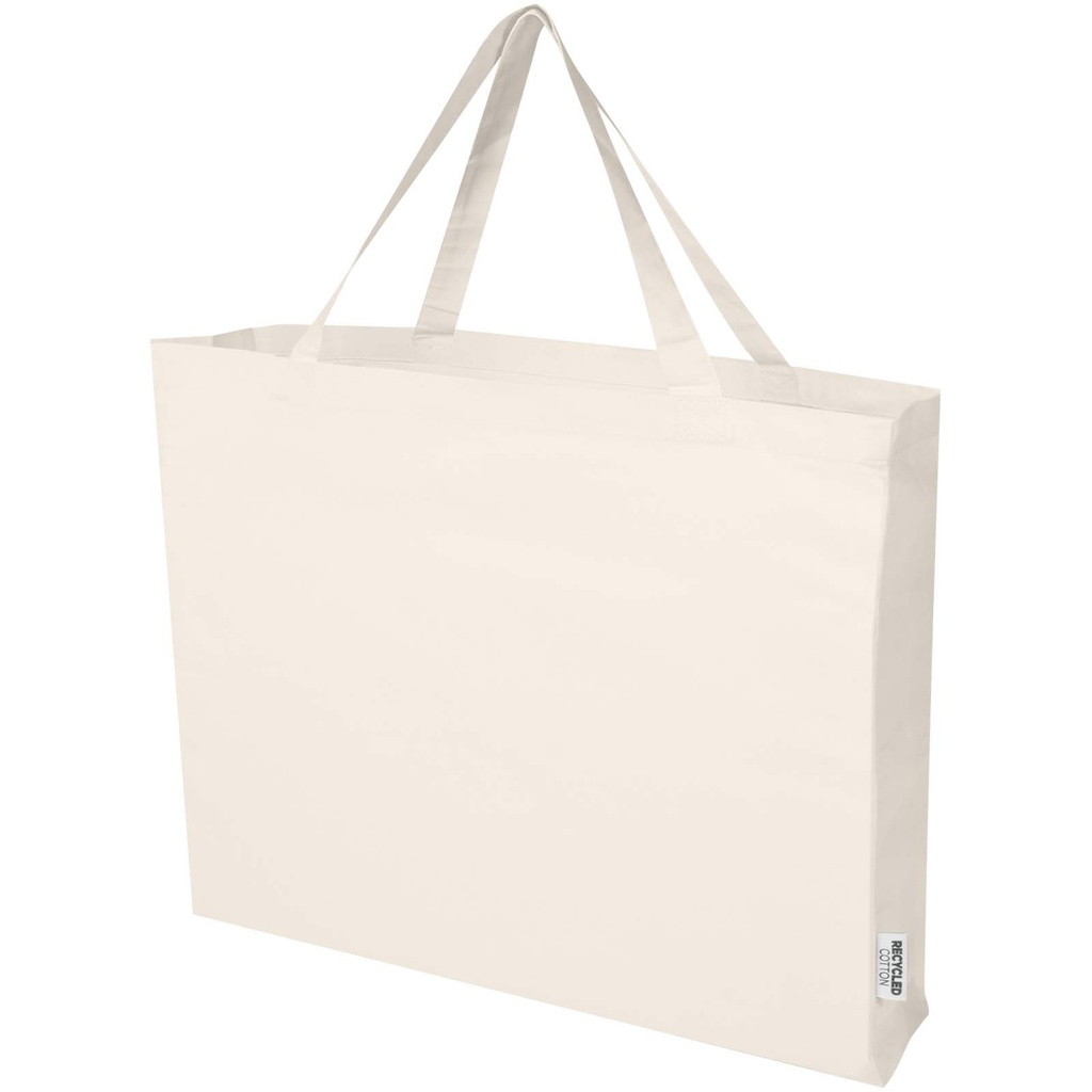 Odessa torba na zakupy z bawełny z recyklingu z certyfikatem GRS 220 g/m² 40L 120734 - Naturalny