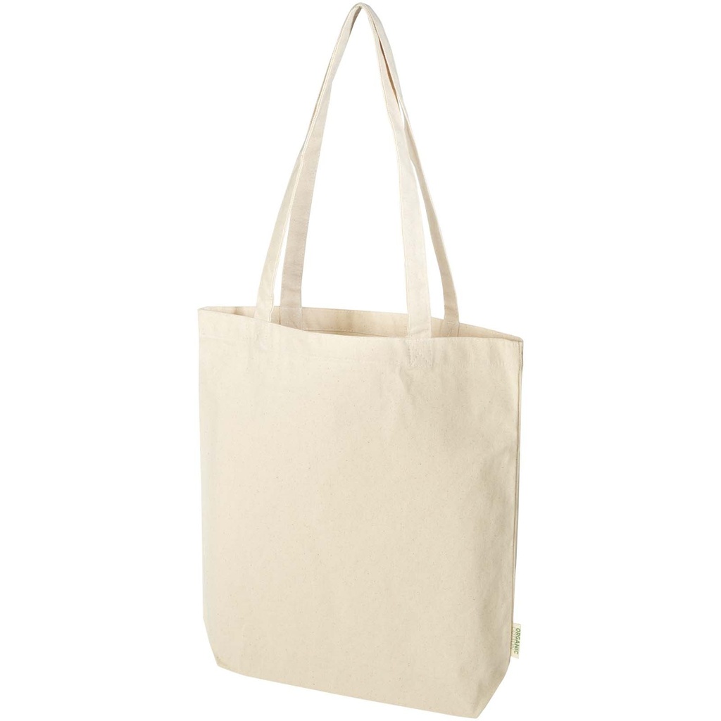 Odisha organiczna torba na zakupy z certyfikatem OCS o gramaturze 270 g/m², 10 l 120786 - Naturalny