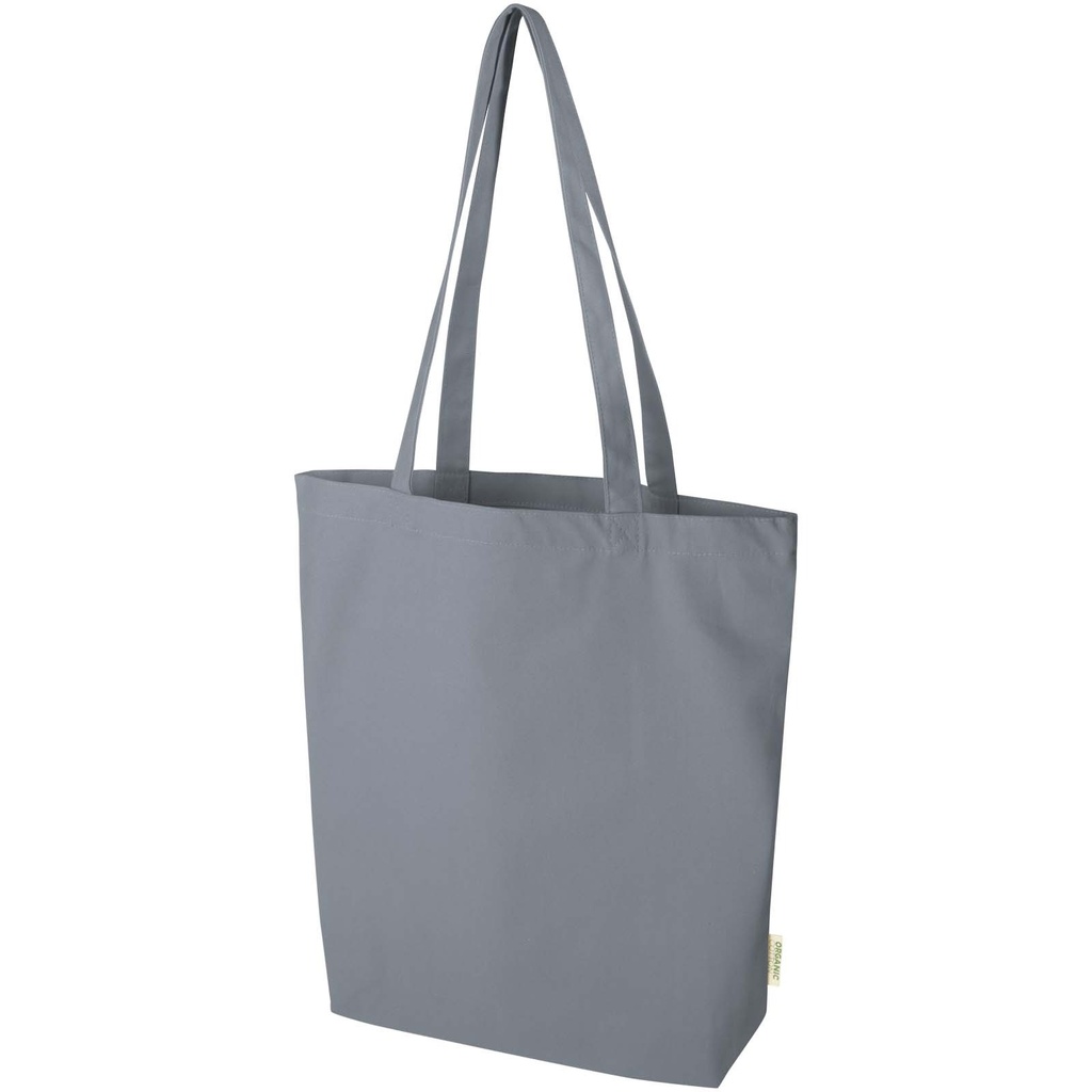 Odisha organiczna torba na zakupy z certyfikatem OCS o gramaturze 270 g/m², 10 l 120786 - Szary