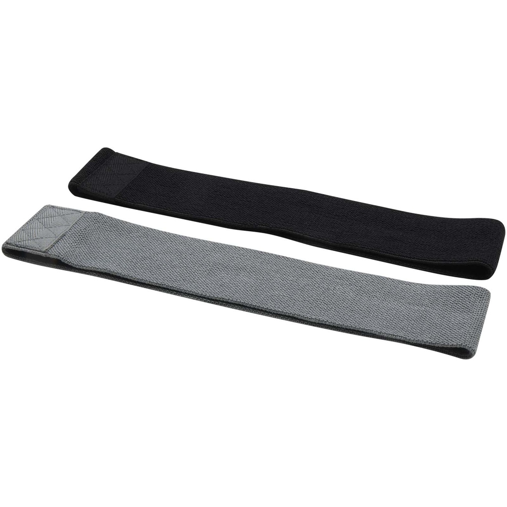 2-częściowy zestaw taśm do ćwiczeń Grip 127065 - Czarno-szary