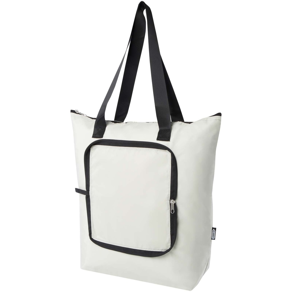 Składana torba termiczna EcoFold z materiału RPET, o pojemności 15 l 130092 - Piaskowiec