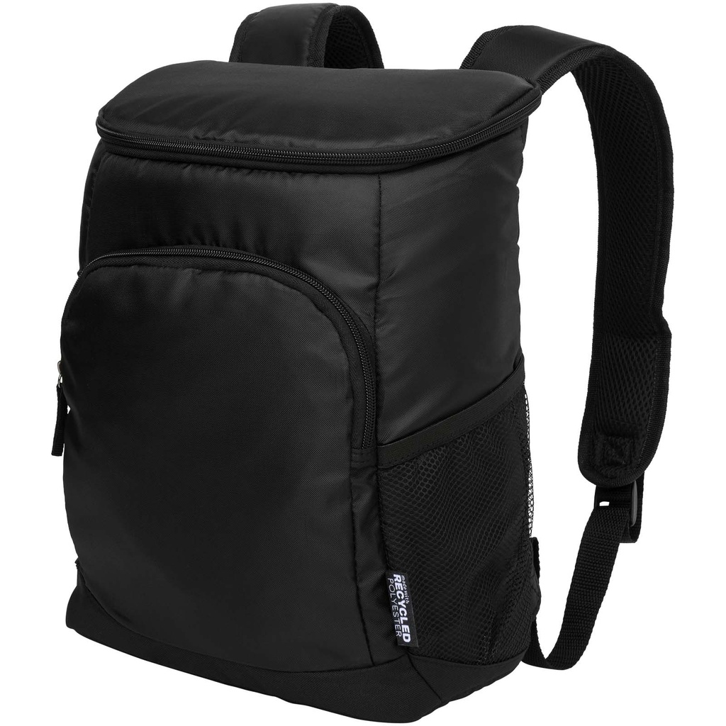 Plecak termoizolacyjny Chillpack na 18 puszek, z materiału z recyklingu z certyfikatem GRS, 16 l. 130133 - Czarny