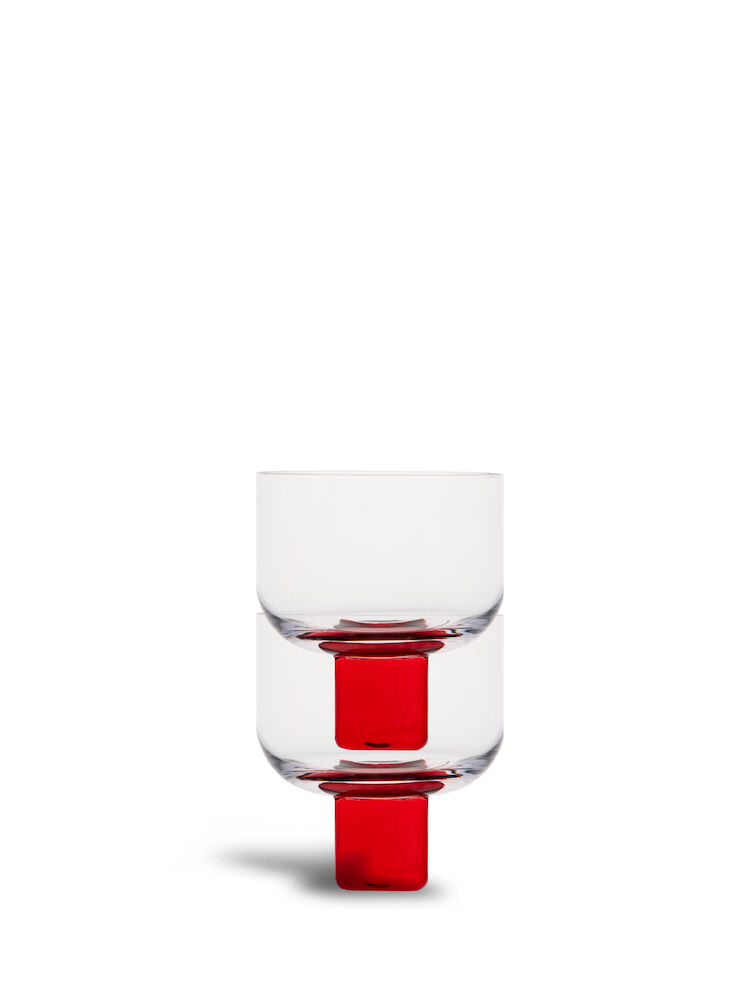 Szkło stołowe Szklanki Victoria 2Pak Transparentny/Czerwony 5267800306 - Clear