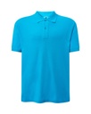 Koszulka Polo Klasyczna Bawelniana Pika JHK510 - Turquoise