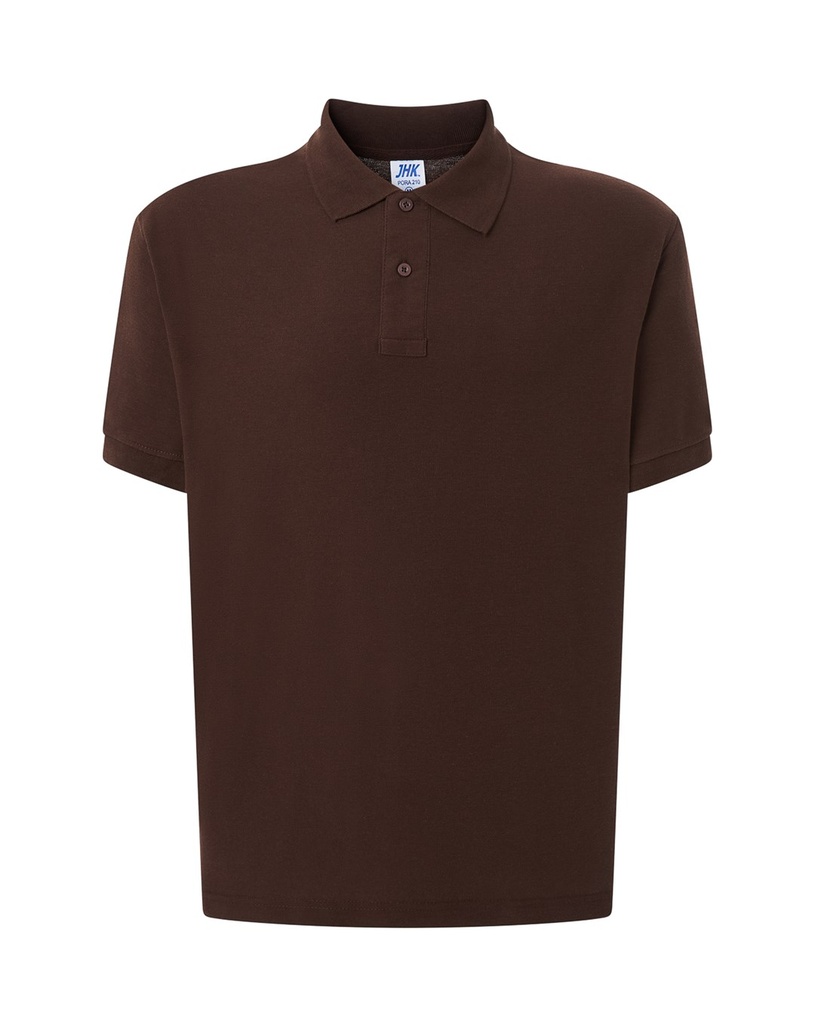 Koszulka Polo Klasyczna Bawelniana Pika JHK510 - Chocolate